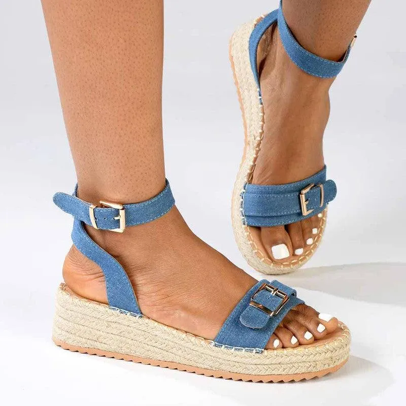 Madison Lettie Fashion Comfort Sandals - Blue
