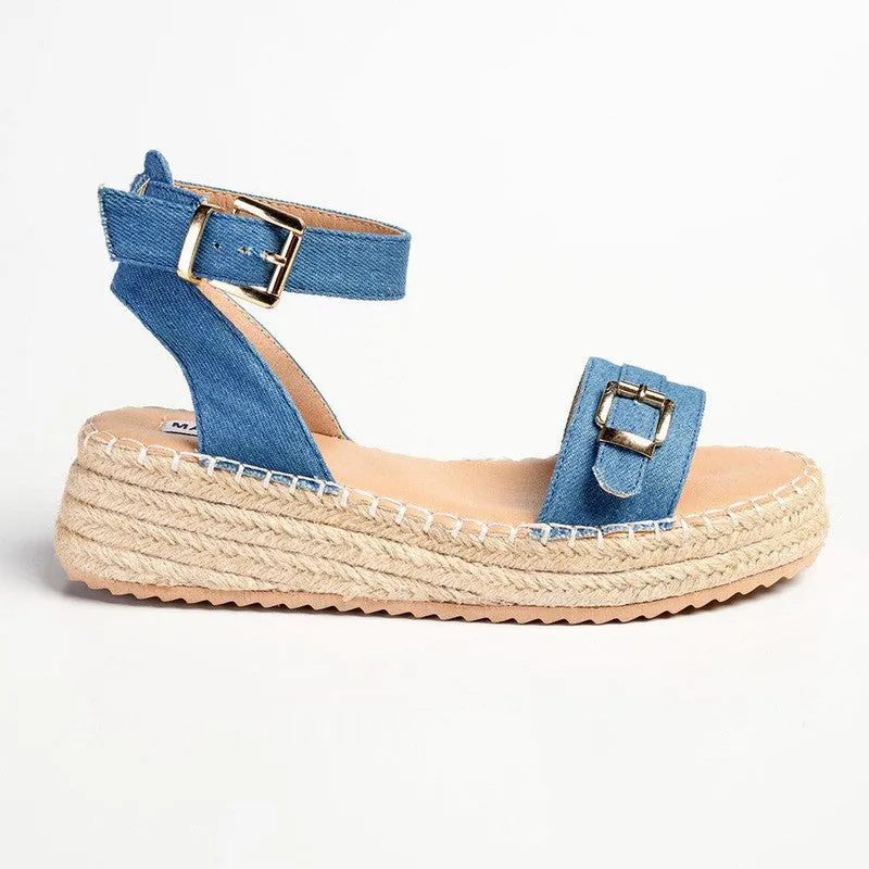 Madison Lettie Fashion Comfort Sandals - Blue