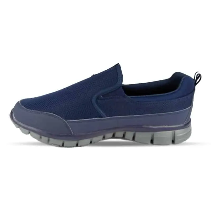Mens Memory Foam Lightweight Trainer in Navy