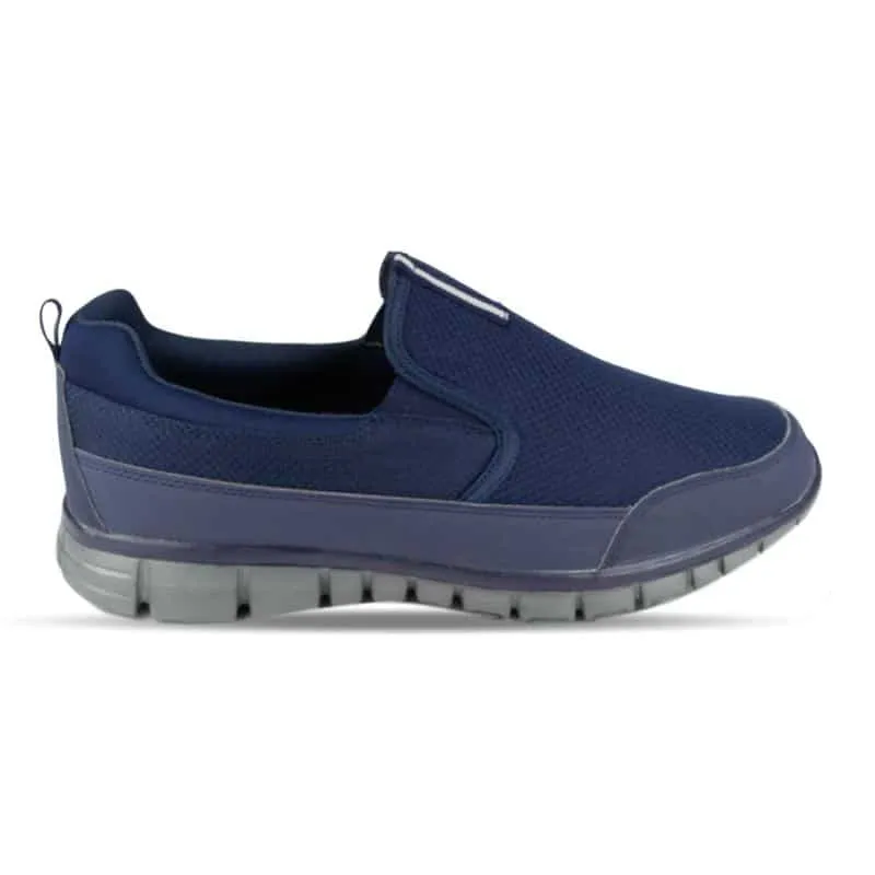 Mens Memory Foam Lightweight Trainer in Navy