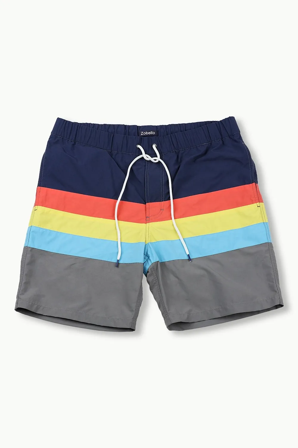 Mens Sporty Multicolour Quickdry Swimshorts