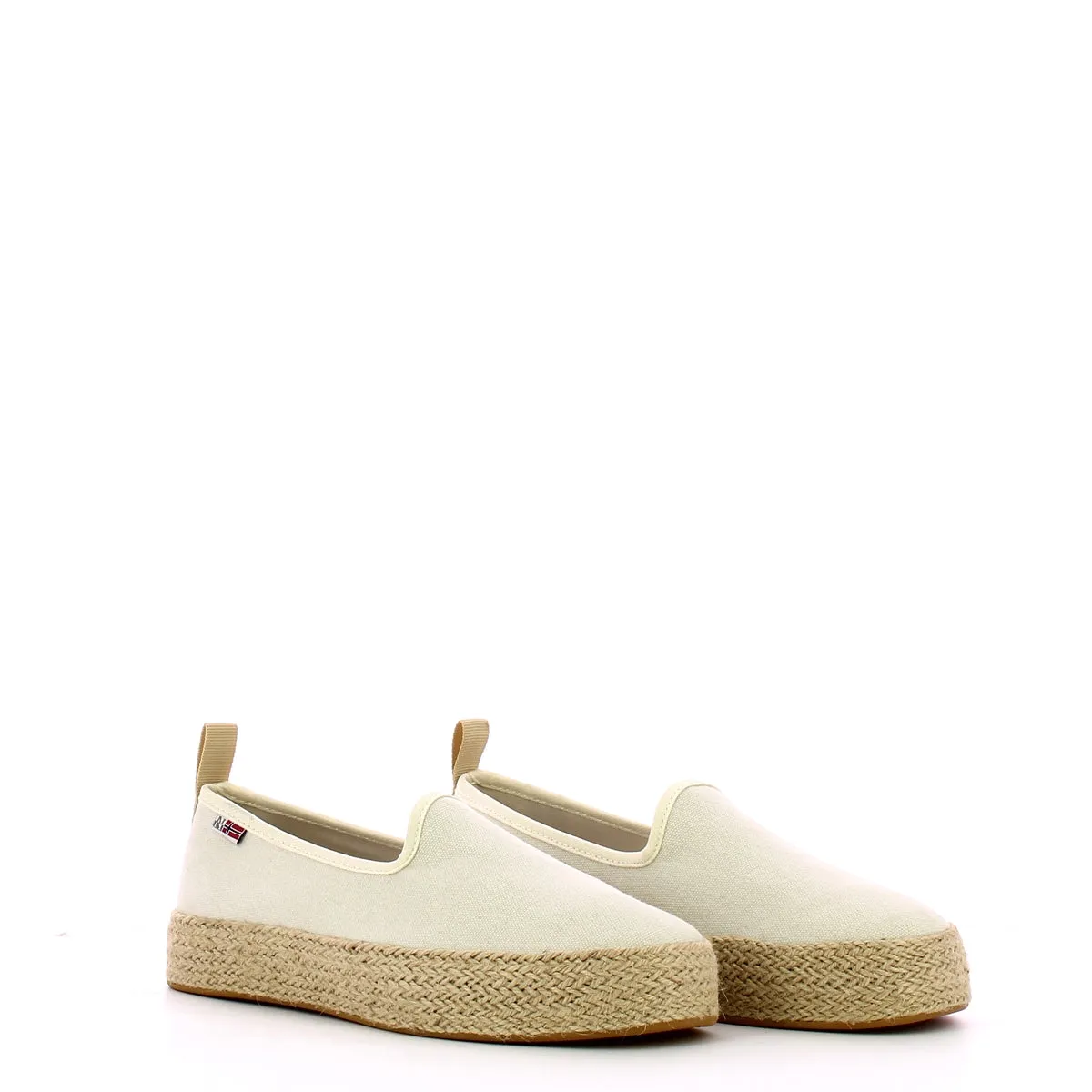 Napapijri - Grove Bright White fabric Slip On Sneakers - NP0A4HKY - BRIGHT/WHITE