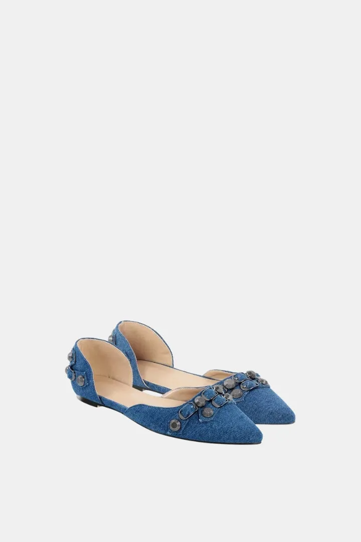 Pointed Ballerina With Studs