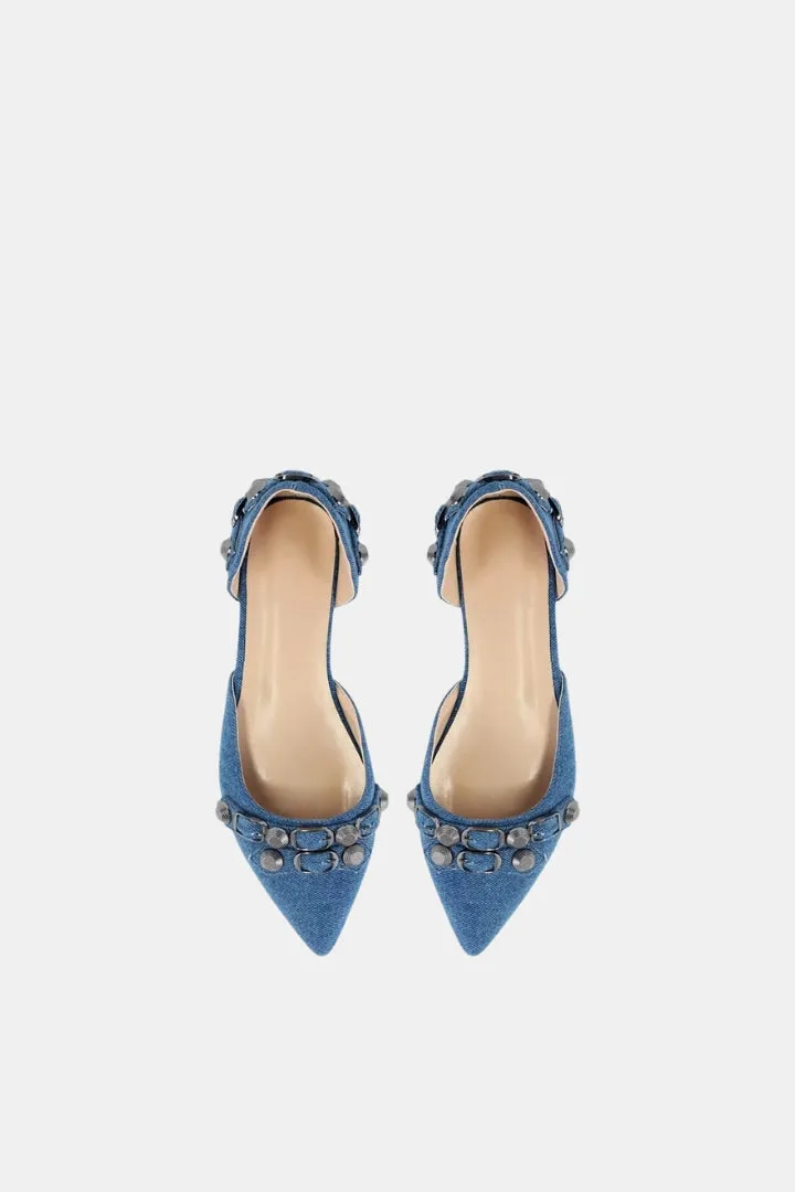 Pointed Ballerina With Studs