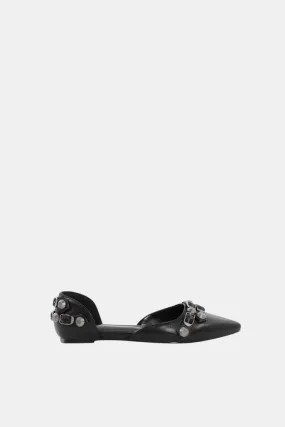 Pointed Ballerina With Studs