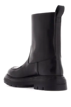 SHEARLING-LINED ANKLE BOOTS