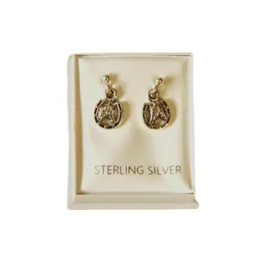 Spartan Sterling Silver Hanging Horse Head Earrings