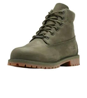 Timberland 6IN WATERPROOF BOOT Junior - DARK GREEN NUBUCK