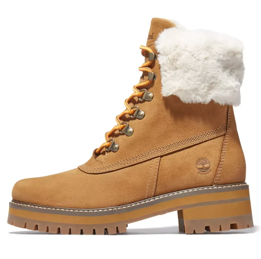 Timberland Womens Courmayeur Valley 6" Faux Fur Boot