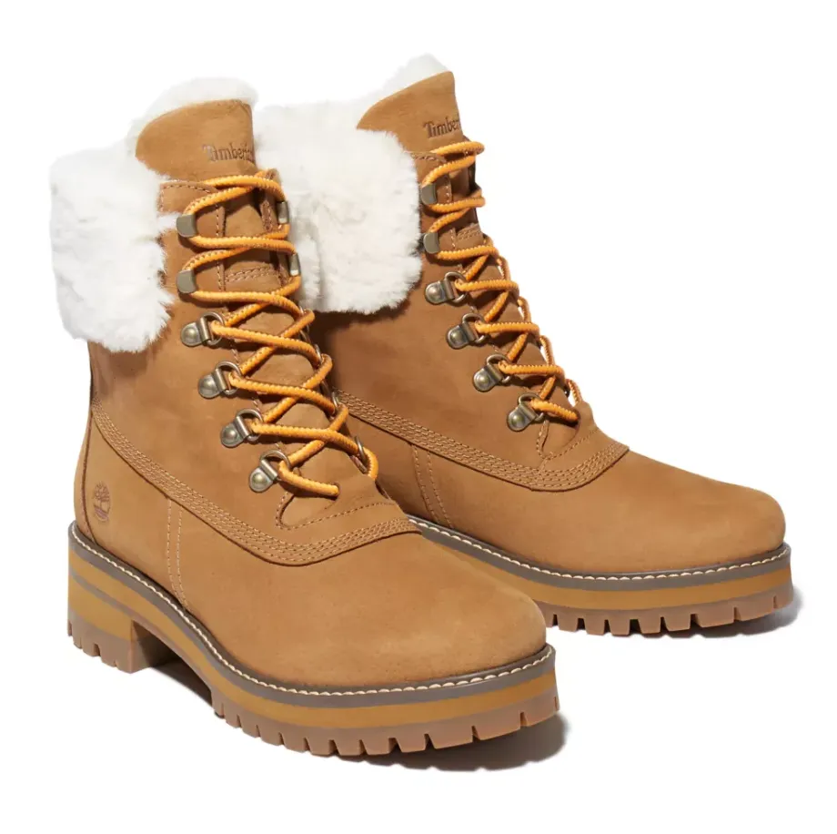 Timberland Womens Courmayeur Valley 6" Faux Fur Boot