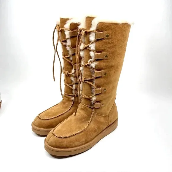 UGG AUSTRALIA APPALACHIAN TALL LACE-UP BOOTS