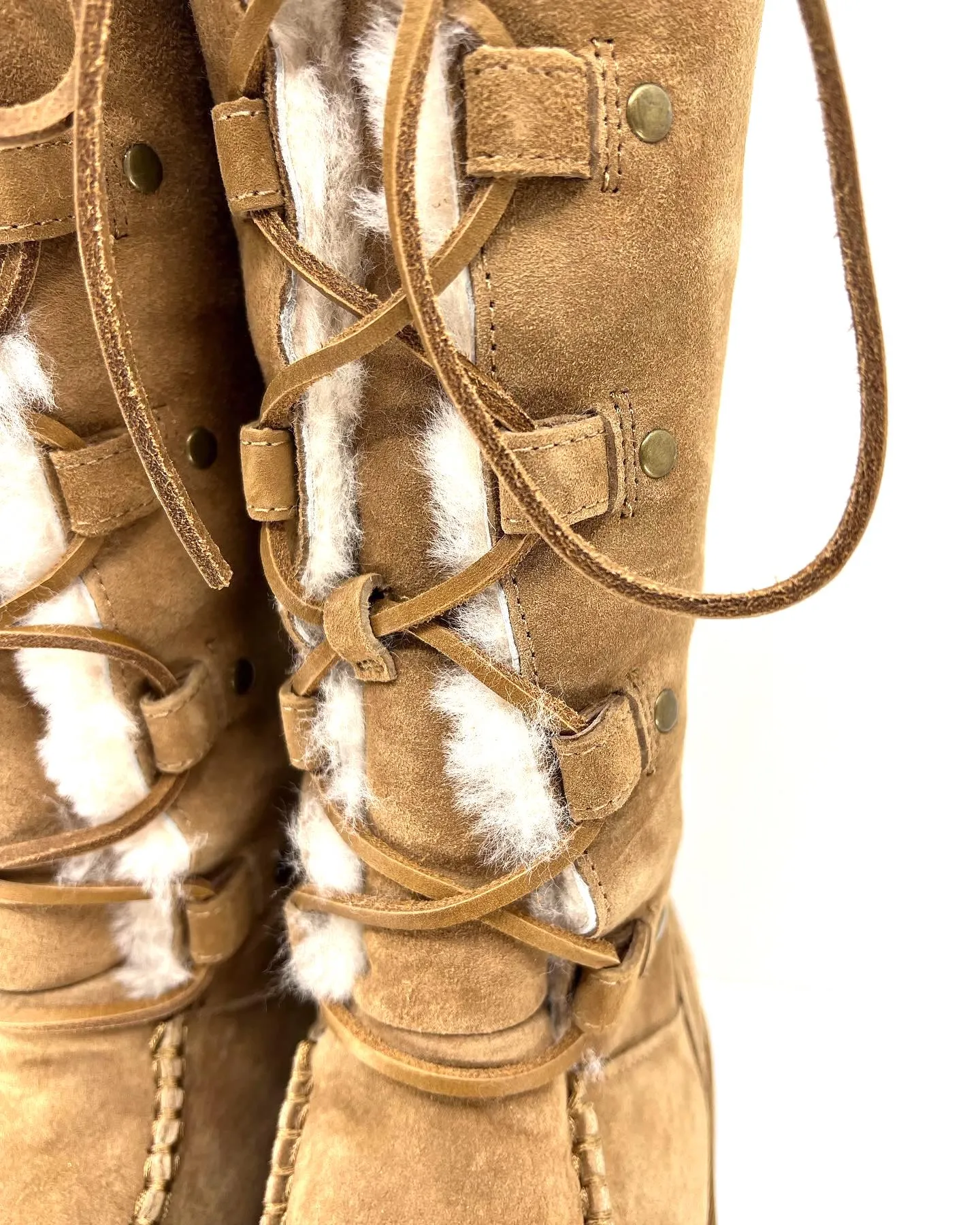 UGG AUSTRALIA APPALACHIAN TALL LACE-UP BOOTS
