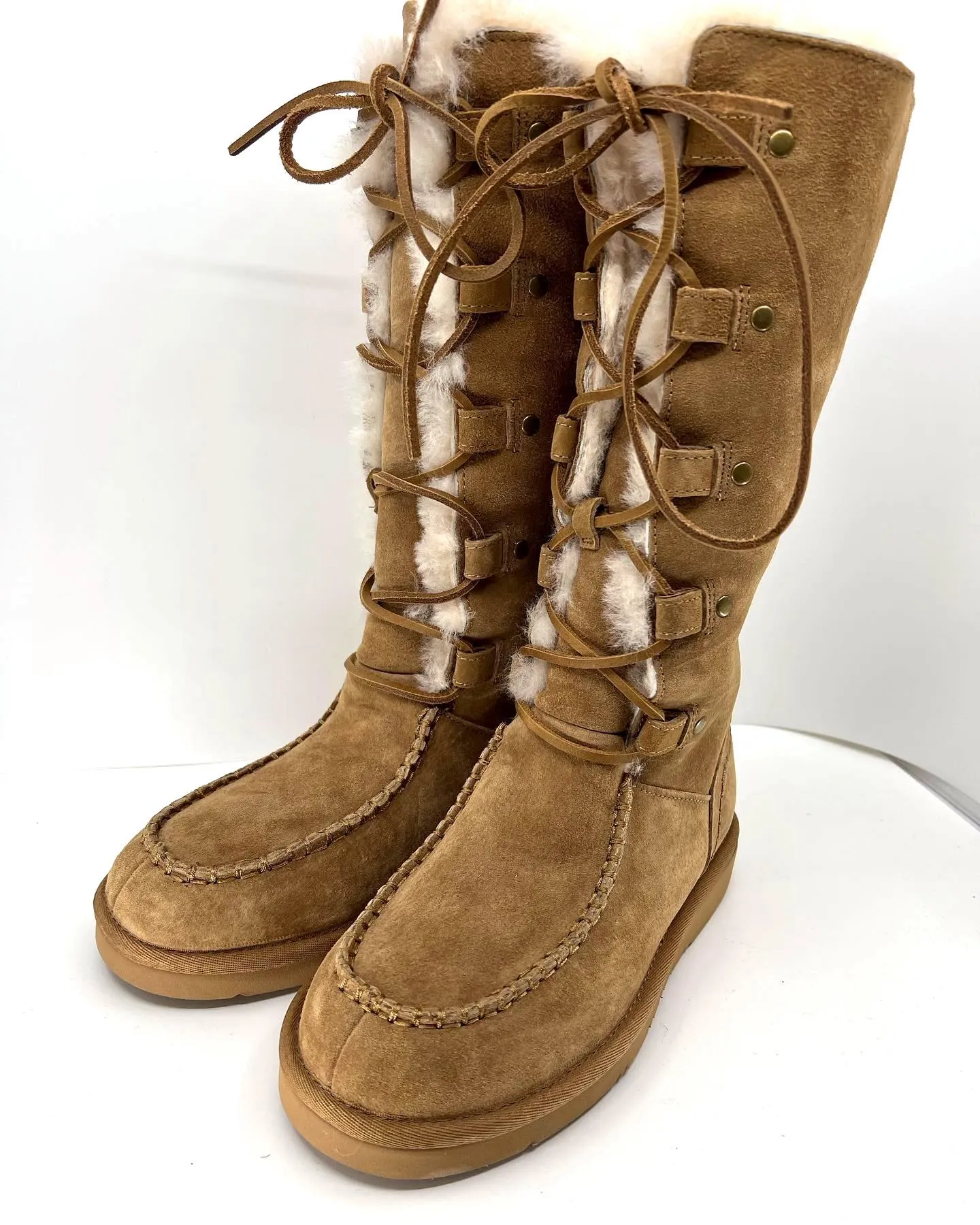 UGG AUSTRALIA APPALACHIAN TALL LACE-UP BOOTS