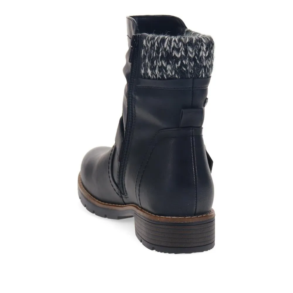 Water-Resistant Biker Boots - WBINS38033 / 324 161