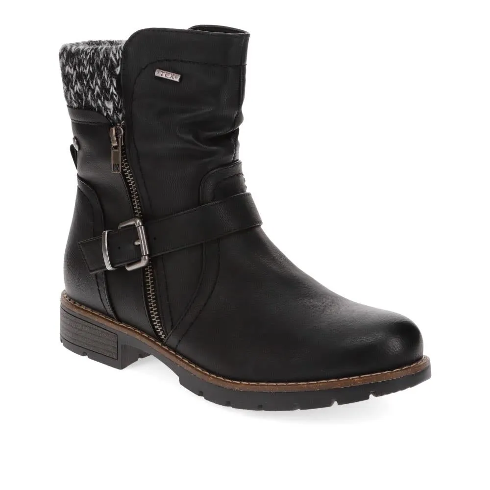 Water-Resistant Biker Boots - WBINS38033 / 324 161