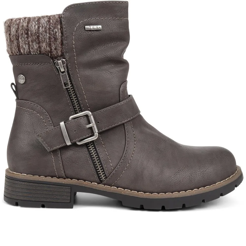 Water-Resistant Biker Boots - WBINS38033 / 324 161