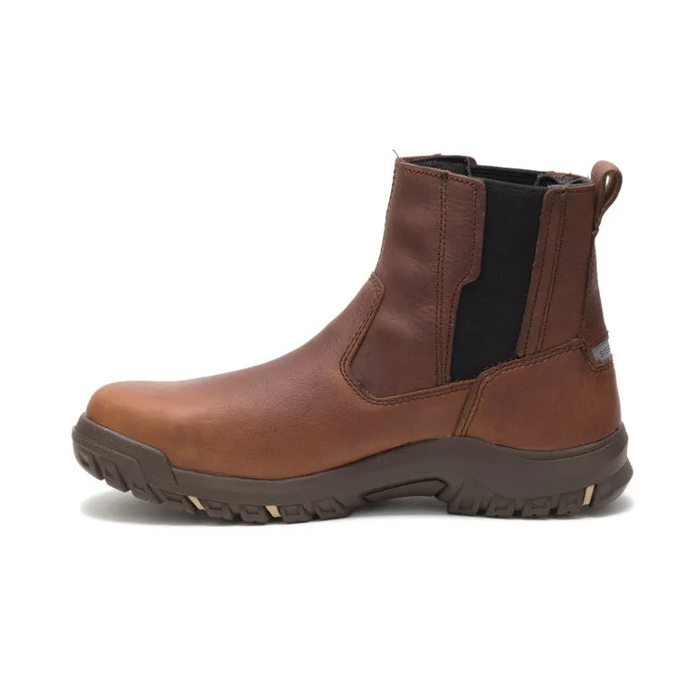 Women's Abbey Steel-Toe Chelsea Work Boot Brown