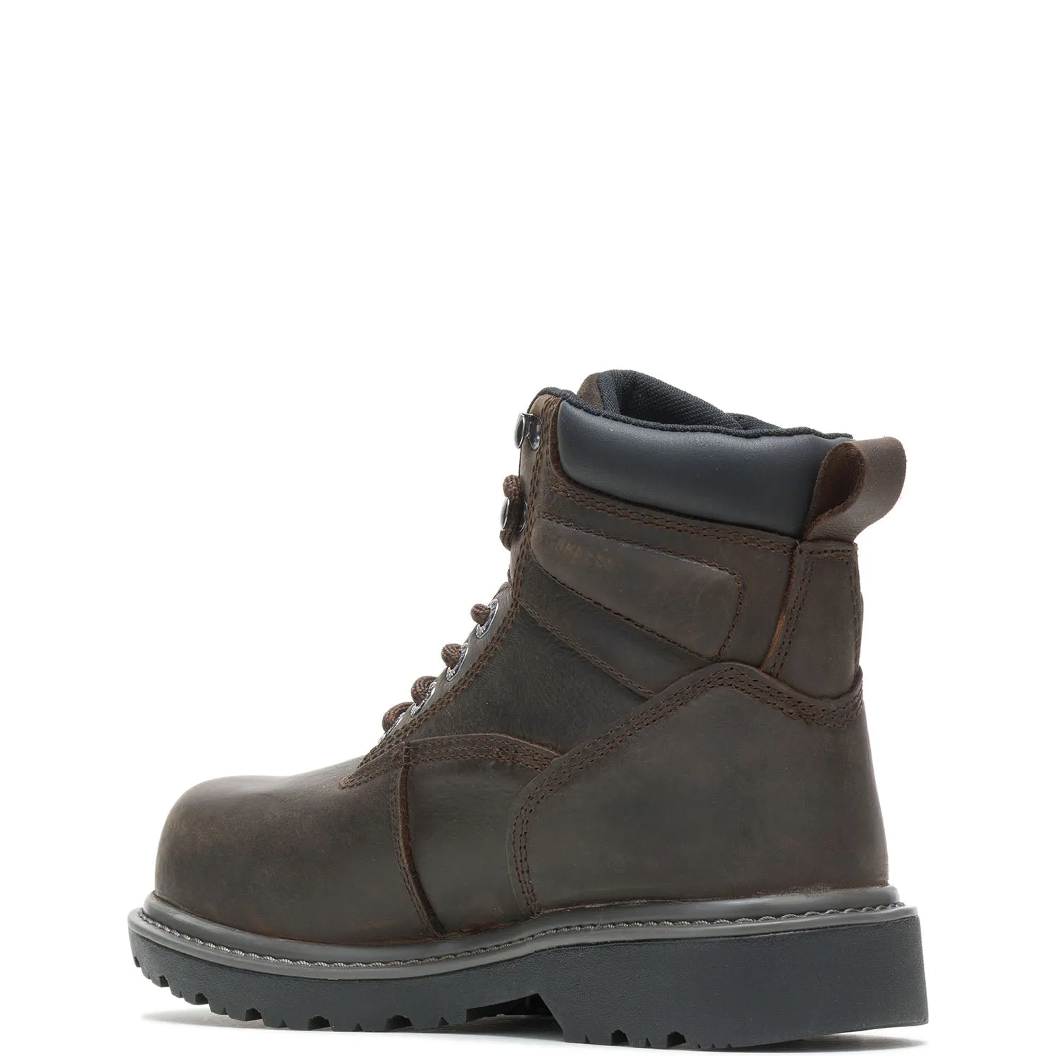 Women's Floorhand 6 Inch Steel-Toe Waterproof Work Boot Dark Brown