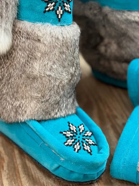 Women's ONE OF A KIND handmade mukluks and mittens